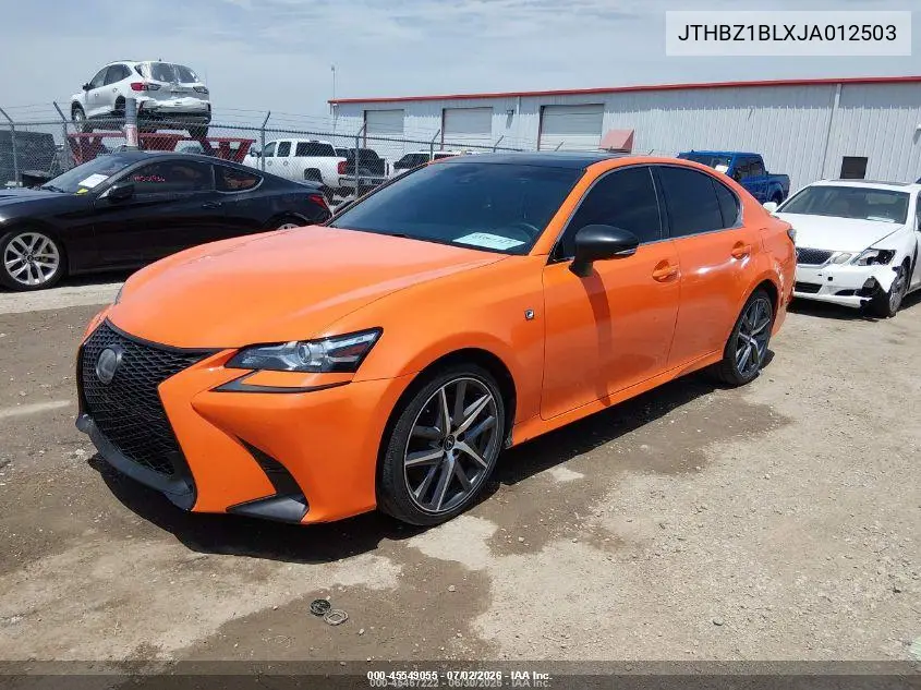 2018 Lexus Gs 350 F Sport VIN: JTHBZ1BLXJA012503 Lot: 45549055