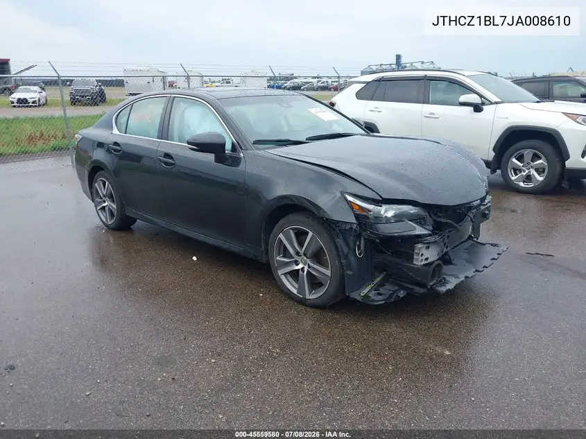 2018 Lexus Gs 350 VIN: JTHCZ1BL7JA008610 Lot: 45559580