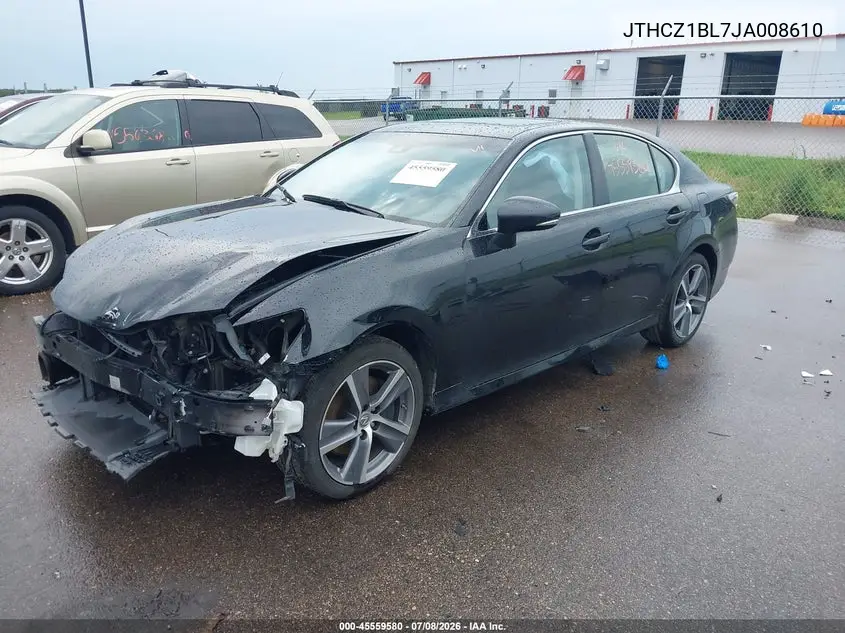 2018 Lexus Gs 350 VIN: JTHCZ1BL7JA008610 Lot: 45559580
