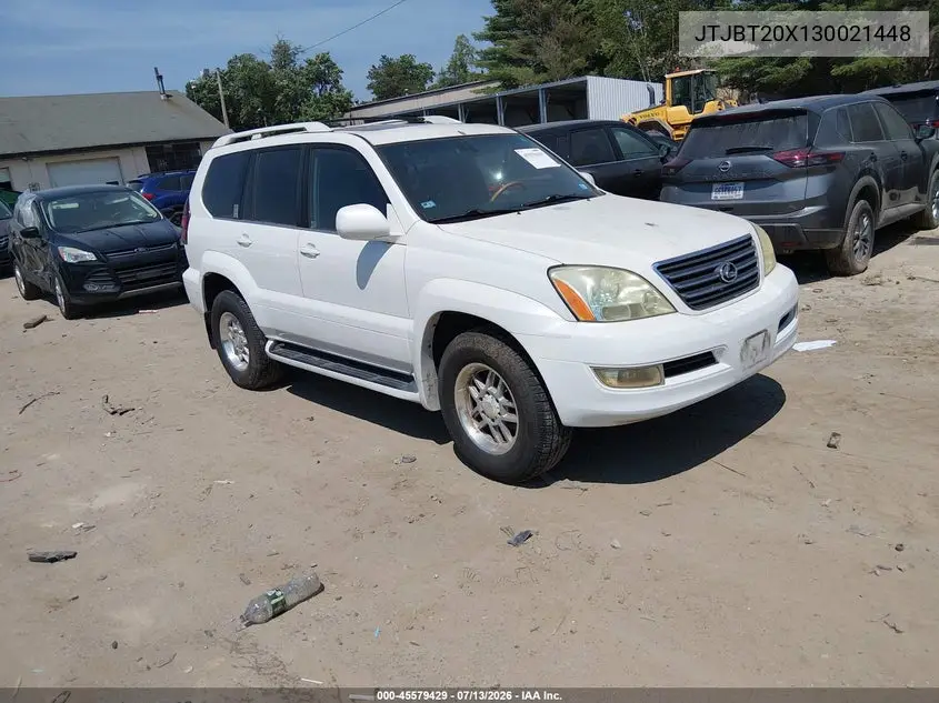 2003 Lexus Gx 470 VIN: JTJBT20X130021448 Lot: 45579429