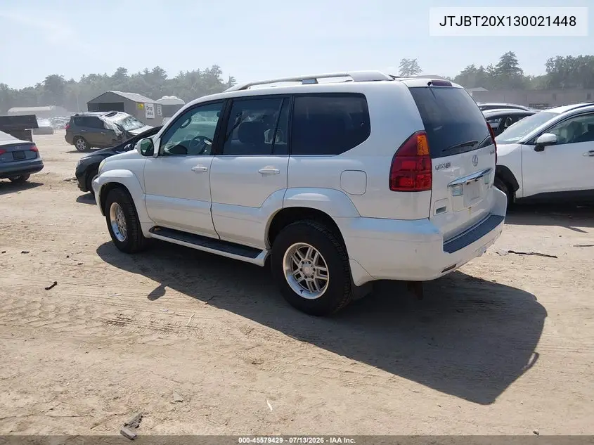 2003 Lexus Gx 470 VIN: JTJBT20X130021448 Lot: 45579429