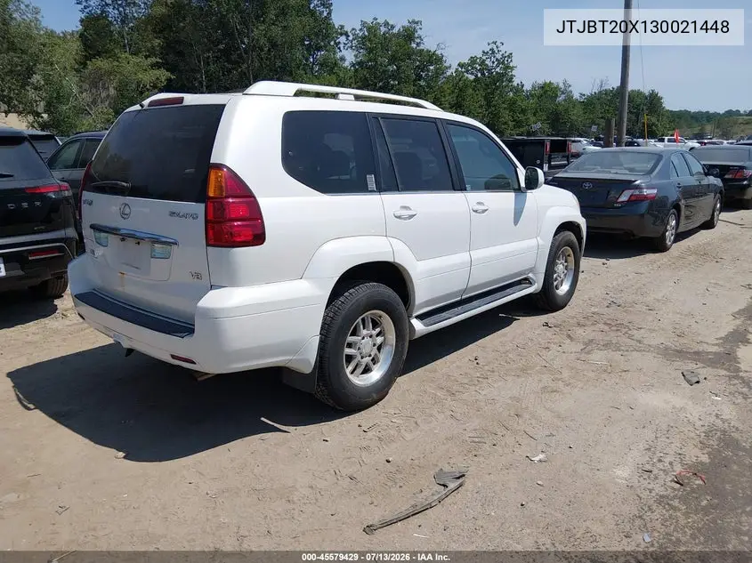 2003 Lexus Gx 470 VIN: JTJBT20X130021448 Lot: 45579429