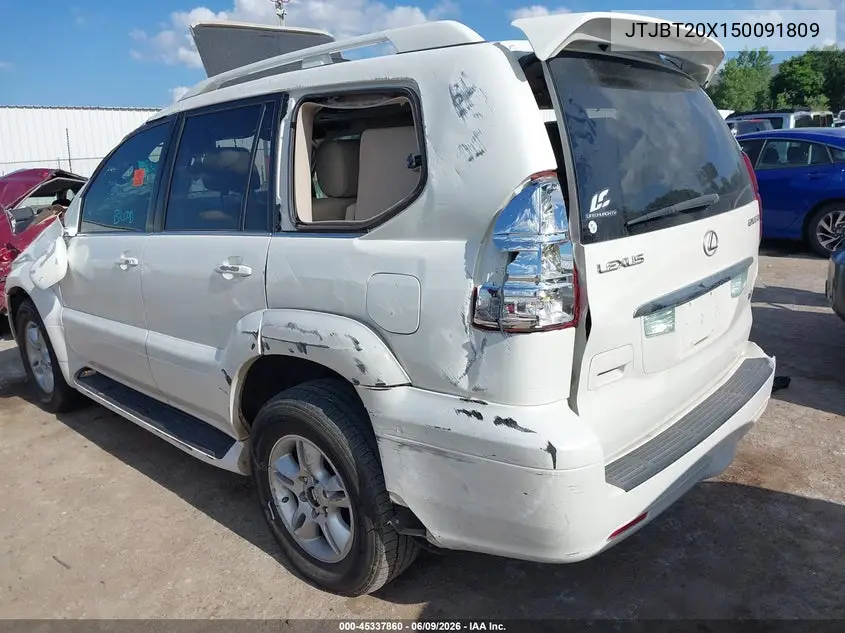 2005 Lexus Gx 470 VIN: JTJBT20X150091809 Lot: 45337860