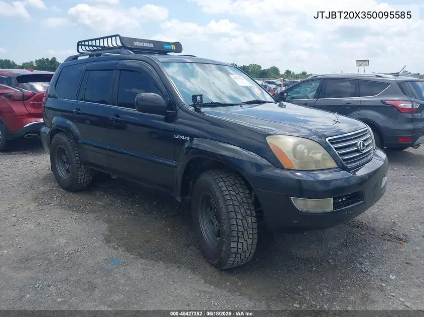 2005 Lexus Gx 470 VIN: JTJBT20X350095585 Lot: 45427352