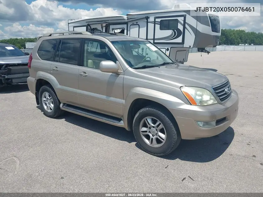 2005 Lexus Gx 470 VIN: JTJBT20X050076461 Lot: 45441627
