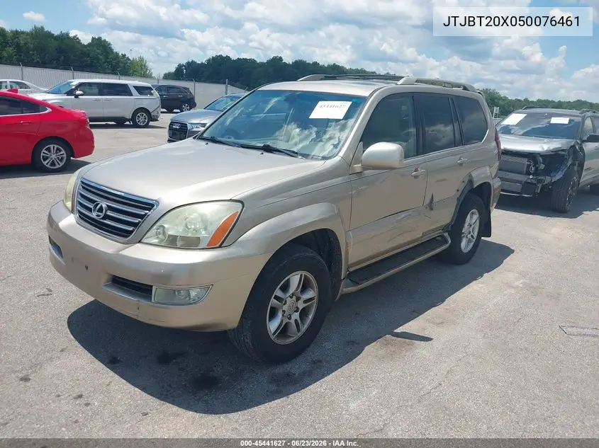2005 Lexus Gx 470 VIN: JTJBT20X050076461 Lot: 45441627