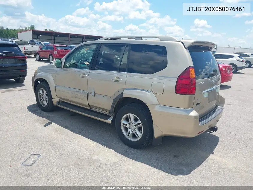 2005 Lexus Gx 470 VIN: JTJBT20X050076461 Lot: 45441627