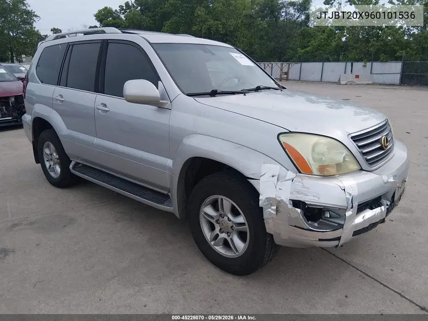 2006 Lexus Gx 470 VIN: JTJBT20X960101536 Lot: 45228070