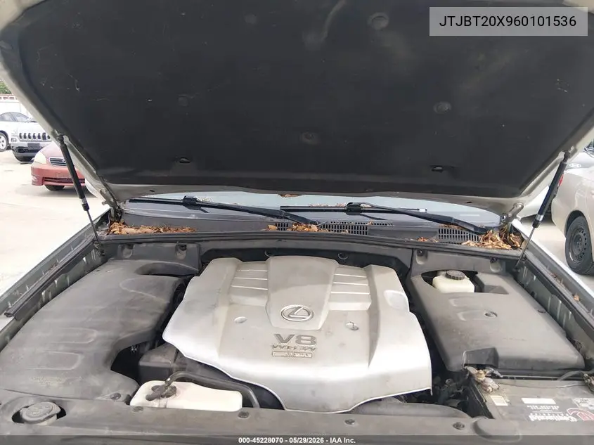 2006 Lexus Gx 470 VIN: JTJBT20X960101536 Lot: 45228070