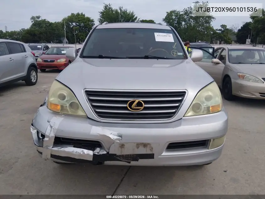 2006 Lexus Gx 470 VIN: JTJBT20X960101536 Lot: 45228070