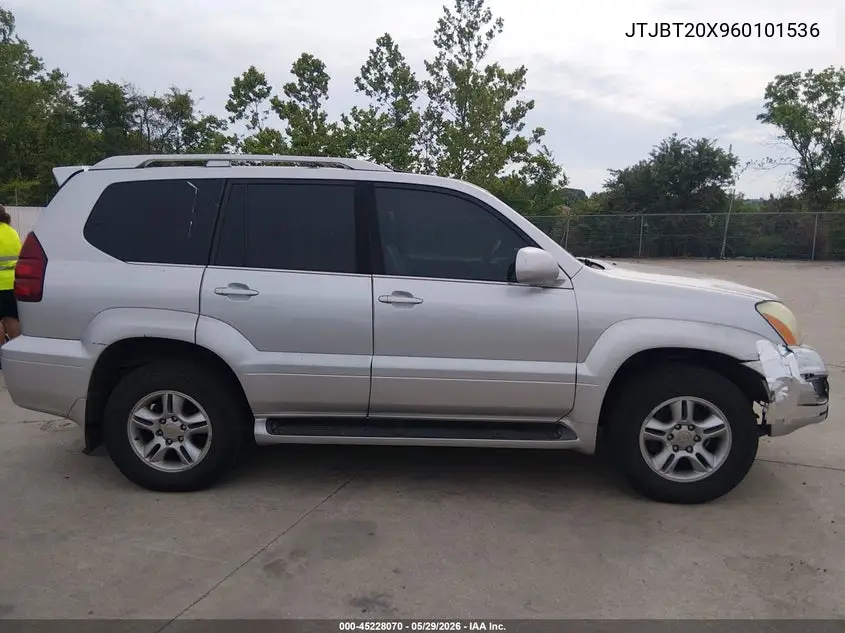 2006 Lexus Gx 470 VIN: JTJBT20X960101536 Lot: 45228070