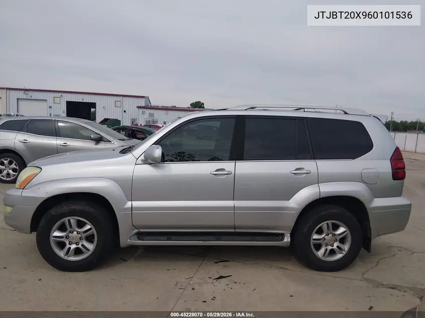 2006 Lexus Gx 470 VIN: JTJBT20X960101536 Lot: 45228070