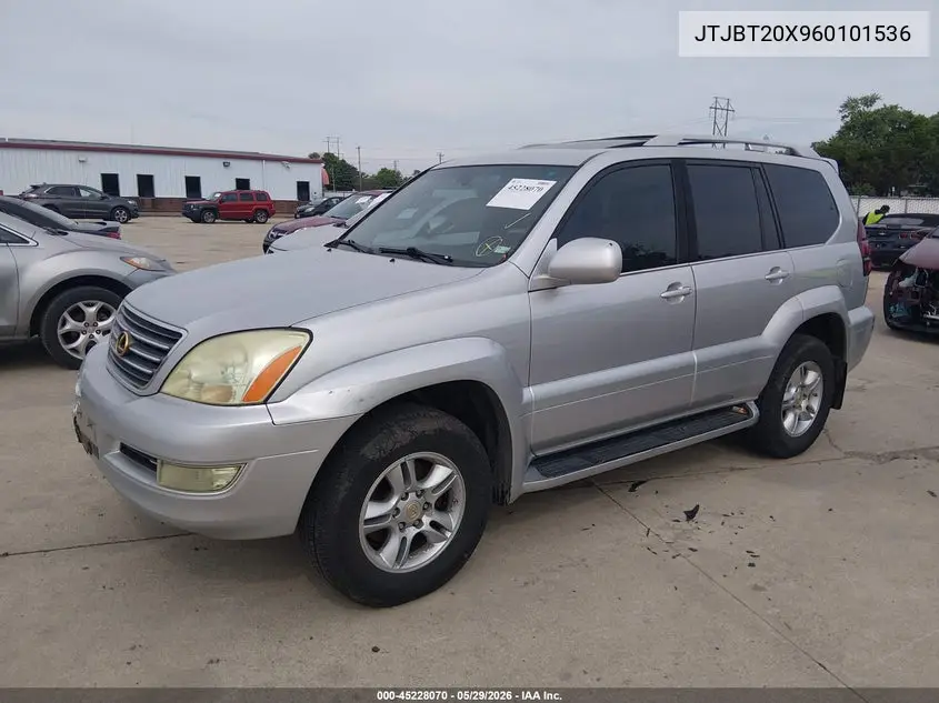 2006 Lexus Gx 470 VIN: JTJBT20X960101536 Lot: 45228070