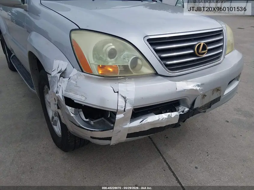 2006 Lexus Gx 470 VIN: JTJBT20X960101536 Lot: 45228070