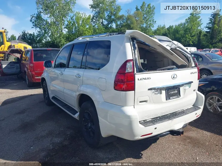 2008 Lexus Gx 470 VIN: JTJBT20X180150913 Lot: 45393539