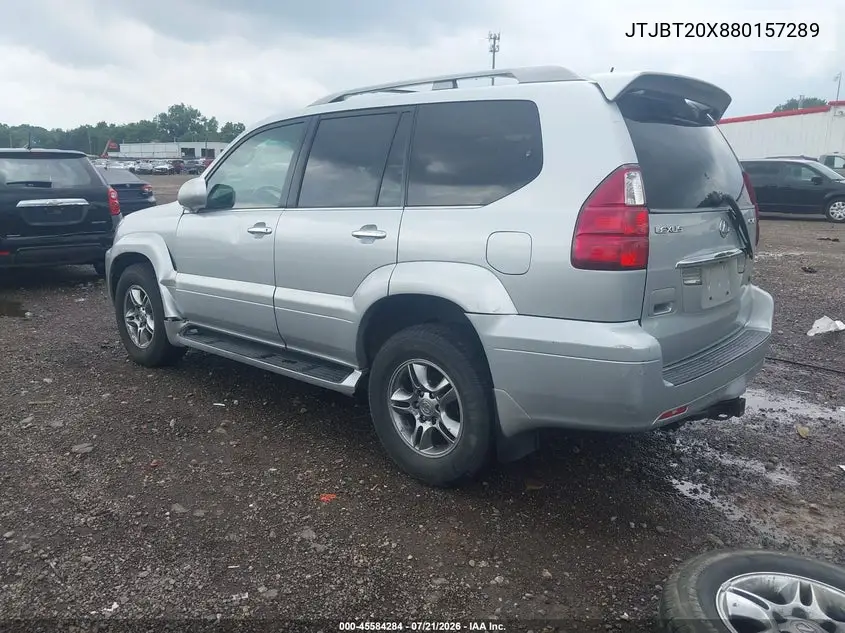 2008 Lexus Gx 470 VIN: JTJBT20X880157289 Lot: 45584284