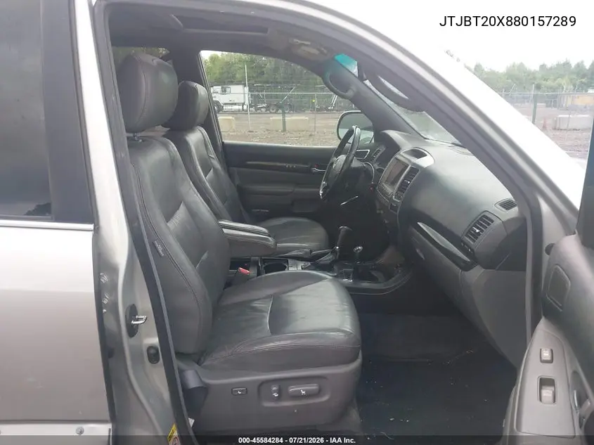 2008 Lexus Gx 470 VIN: JTJBT20X880157289 Lot: 45584284