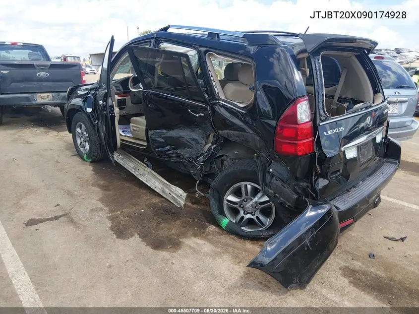 2009 Lexus Gx 470 VIN: JTJBT20X090174928 Lot: 45507709
