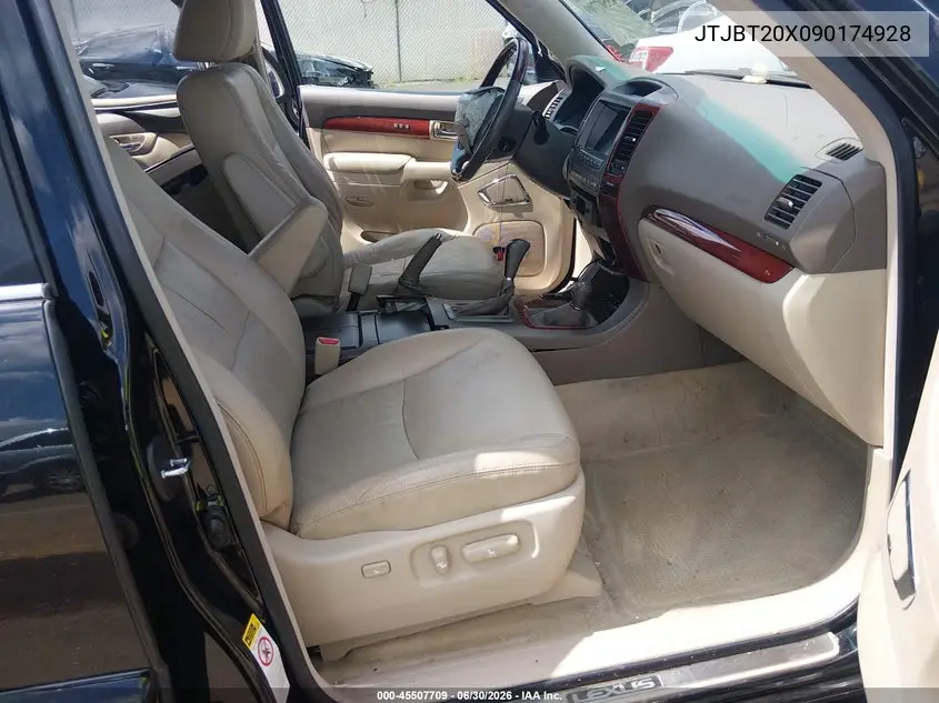 2009 Lexus Gx 470 VIN: JTJBT20X090174928 Lot: 45507709