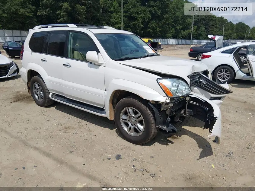 2009 Lexus Gx 470 VIN: JTJBT20X690172214 Lot: 45595240