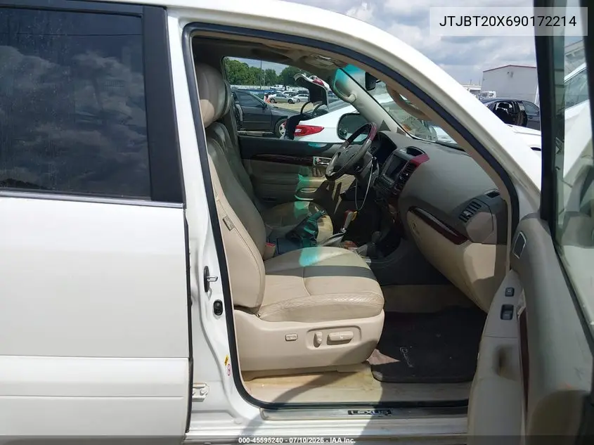 2009 Lexus Gx 470 VIN: JTJBT20X690172214 Lot: 45595240