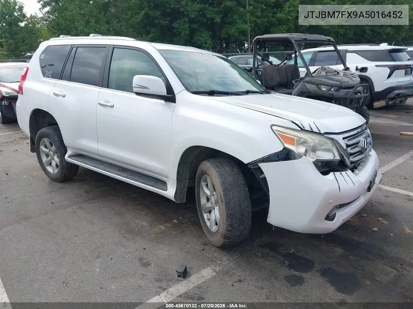 2010 Lexus Gx 460 VIN: JTJBM7FX9A5016452 Lot: 45670132