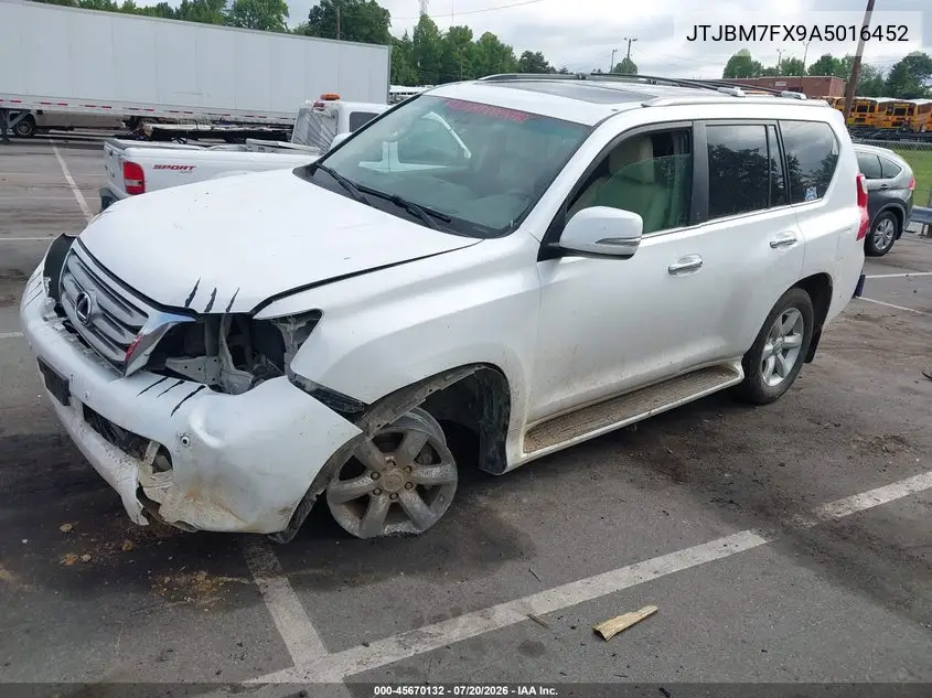 2010 Lexus Gx 460 VIN: JTJBM7FX9A5016452 Lot: 45670132