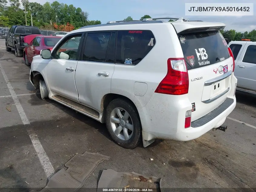 2010 Lexus Gx 460 VIN: JTJBM7FX9A5016452 Lot: 45670132