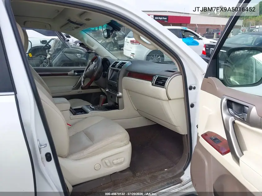 2010 Lexus Gx 460 VIN: JTJBM7FX9A5016452 Lot: 45670132