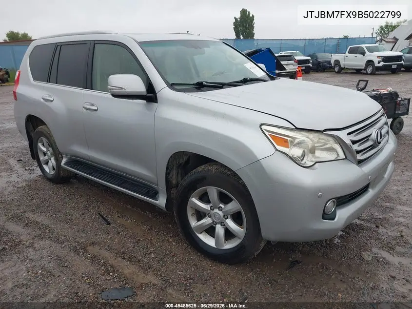 2011 Lexus Gx 460 VIN: JTJBM7FX9B5022799 Lot: 45485625