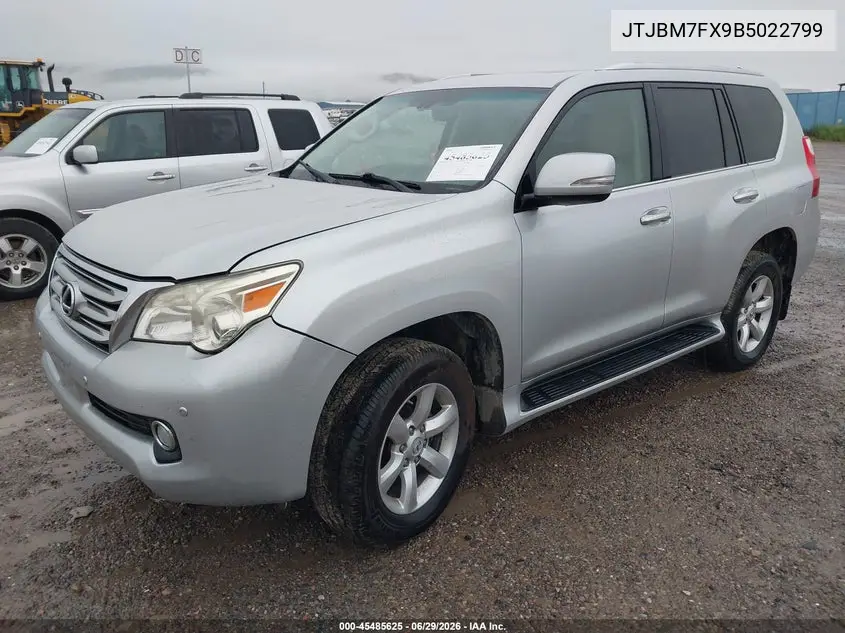 2011 Lexus Gx 460 VIN: JTJBM7FX9B5022799 Lot: 45485625
