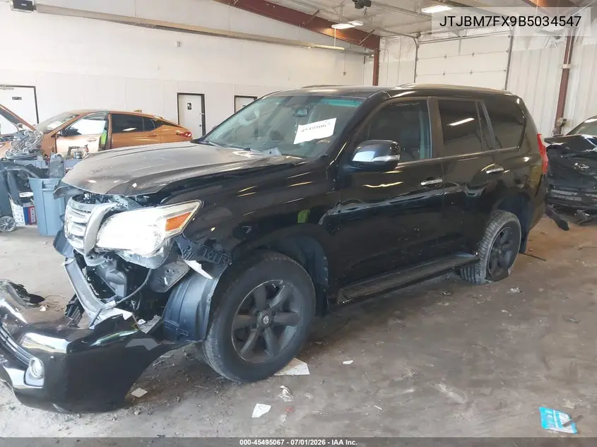 2011 Lexus Gx 460 VIN: JTJBM7FX9B5034547 Lot: 45495067