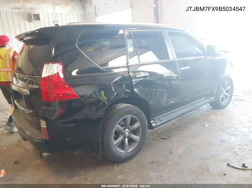 2011 Lexus Gx 460 VIN: JTJBM7FX9B5034547 Lot: 45495067