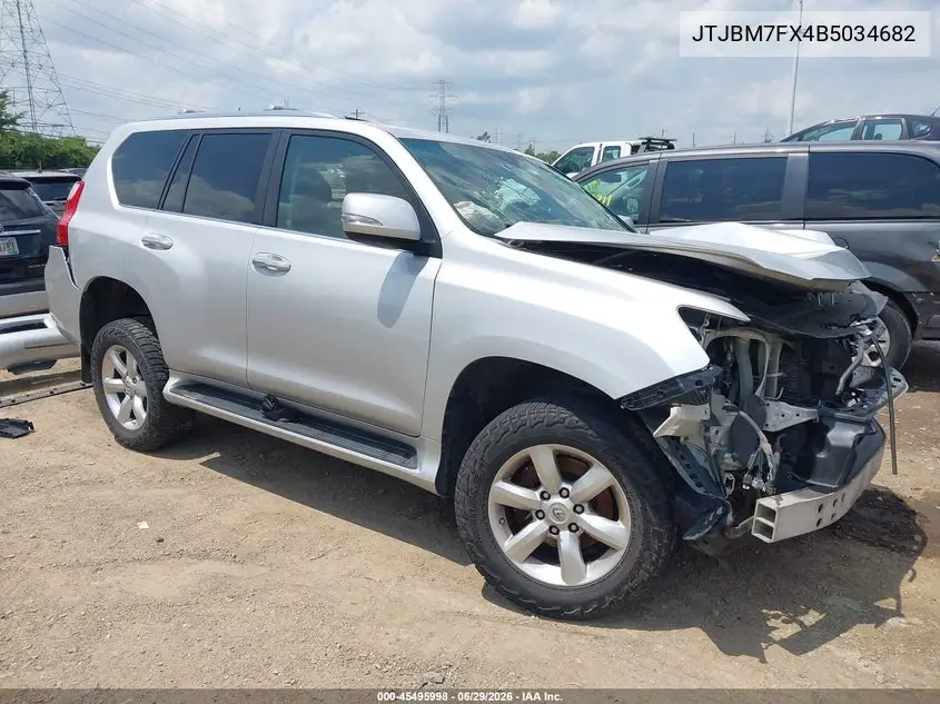 2011 Lexus Gx 460 VIN: JTJBM7FX4B5034682 Lot: 45495998