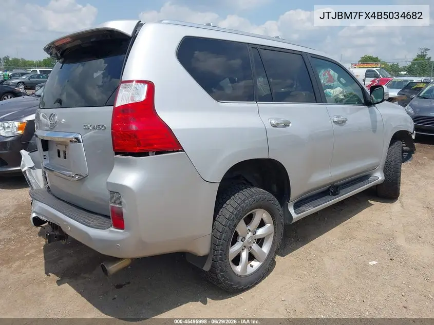 2011 Lexus Gx 460 VIN: JTJBM7FX4B5034682 Lot: 45495998