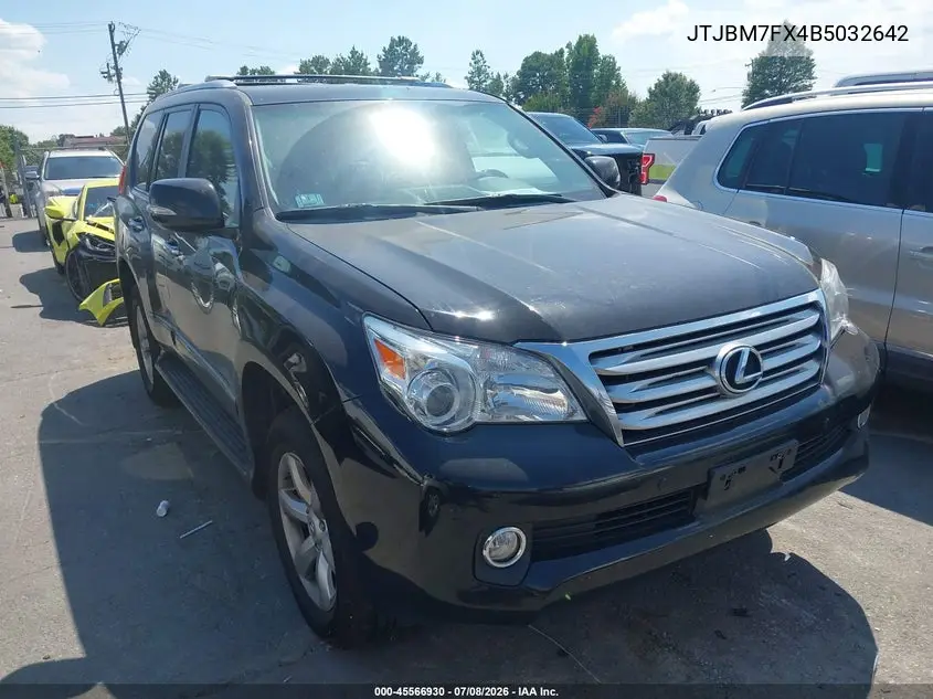 2011 Lexus Gx 460 VIN: JTJBM7FX4B5032642 Lot: 45566930