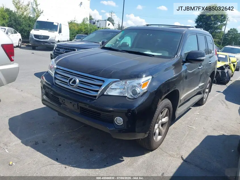 2011 Lexus Gx 460 VIN: JTJBM7FX4B5032642 Lot: 45566930