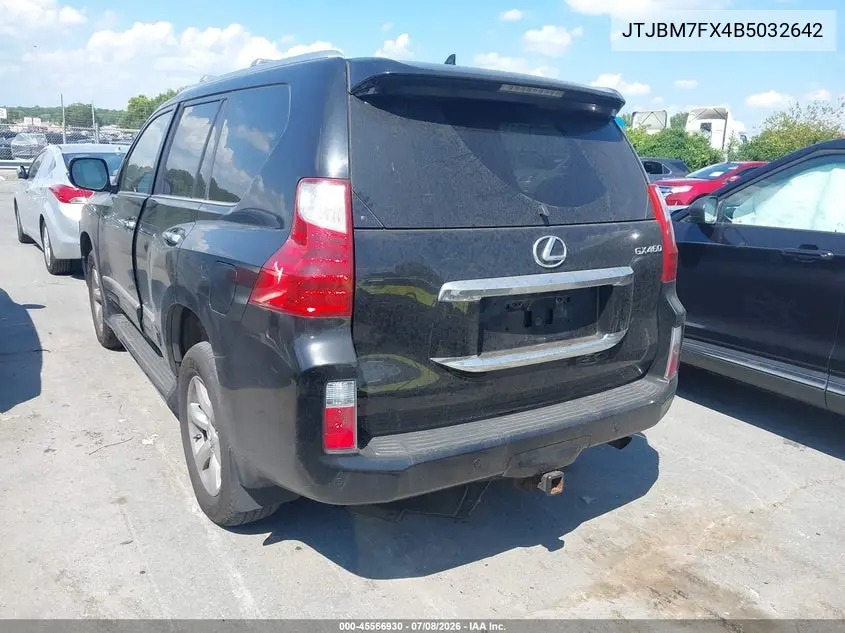 2011 Lexus Gx 460 VIN: JTJBM7FX4B5032642 Lot: 45566930