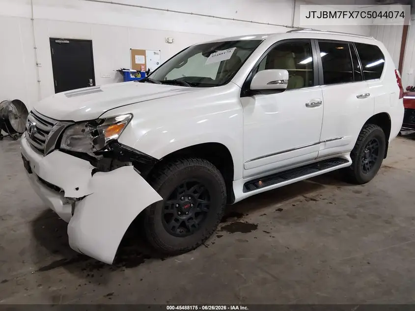 2012 Lexus Gx 460 VIN: JTJBM7FX7C5044074 Lot: 45488175