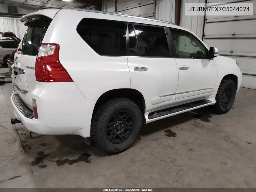2012 Lexus Gx 460 VIN: JTJBM7FX7C5044074 Lot: 45488175