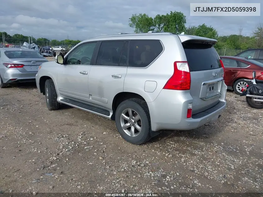 2013 Lexus Gx 460 Premium VIN: JTJJM7FX2D5059398 Lot: 45381267