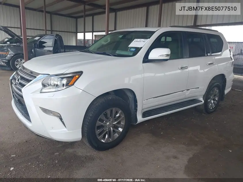 2014 Lexus Gx 460 VIN: JTJBM7FX8E5077510 Lot: 45649746