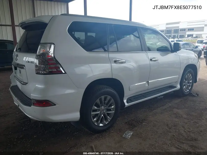 2014 Lexus Gx 460 VIN: JTJBM7FX8E5077510 Lot: 45649746