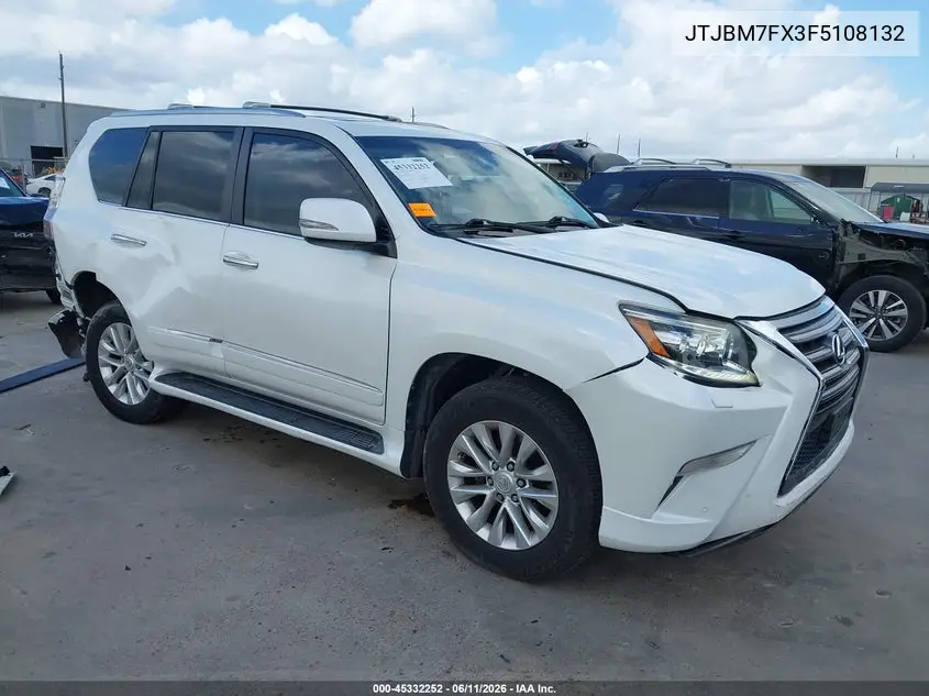 2015 Lexus Gx 460 VIN: JTJBM7FX3F5108132 Lot: 45332252
