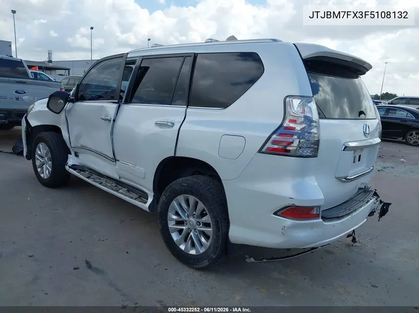 2015 Lexus Gx 460 VIN: JTJBM7FX3F5108132 Lot: 45332252
