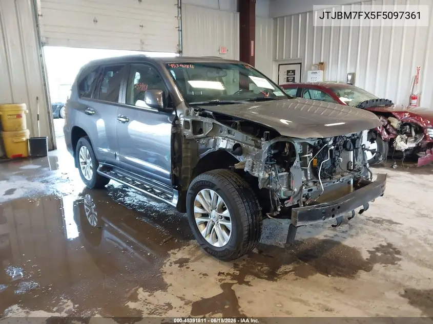 2015 Lexus Gx 460 VIN: JTJBM7FX5F5097361 Lot: 45391811