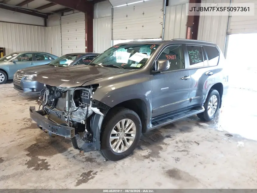 2015 Lexus Gx 460 VIN: JTJBM7FX5F5097361 Lot: 45391811