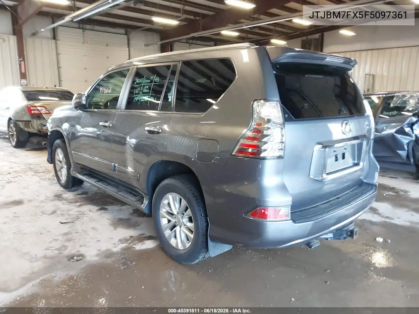 2015 Lexus Gx 460 VIN: JTJBM7FX5F5097361 Lot: 45391811