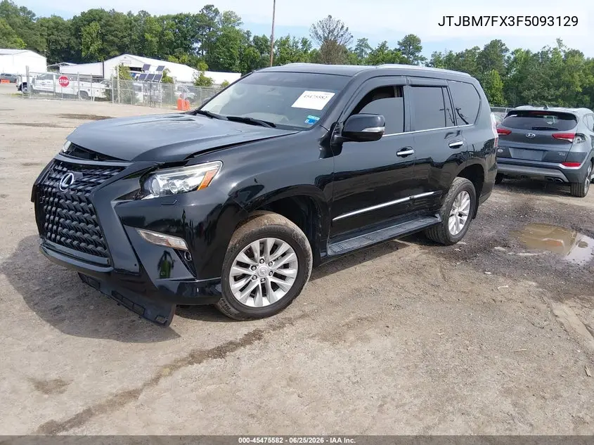 2015 Lexus Gx 460 VIN: JTJBM7FX3F5093129 Lot: 45475582