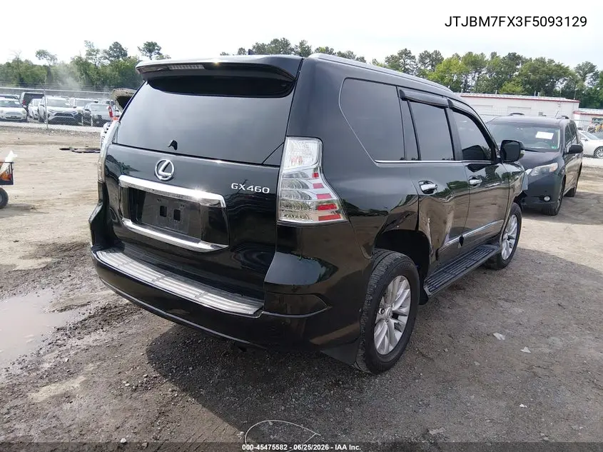 2015 Lexus Gx 460 VIN: JTJBM7FX3F5093129 Lot: 45475582
